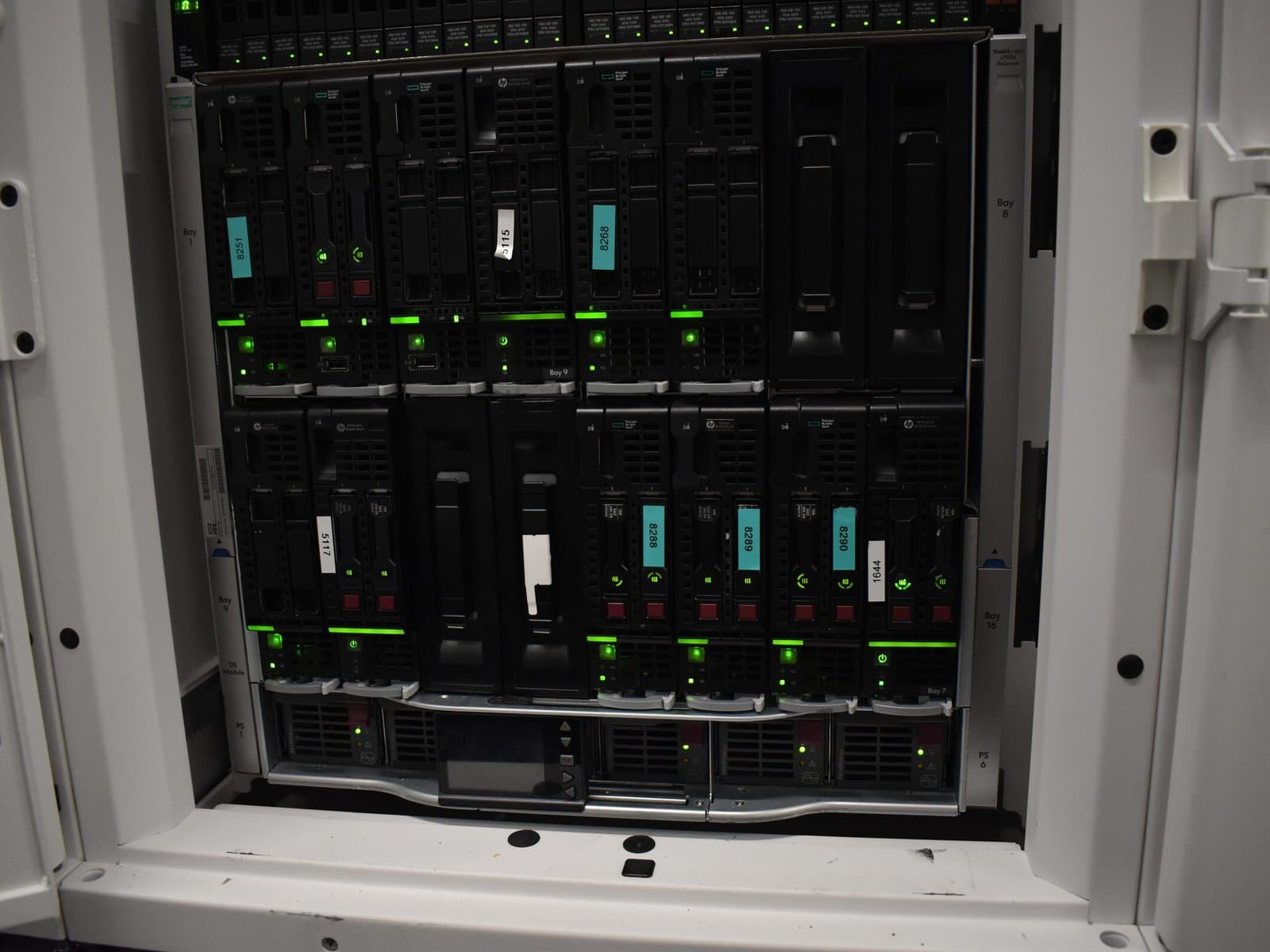 Server blades in the EuroVPS datacenter