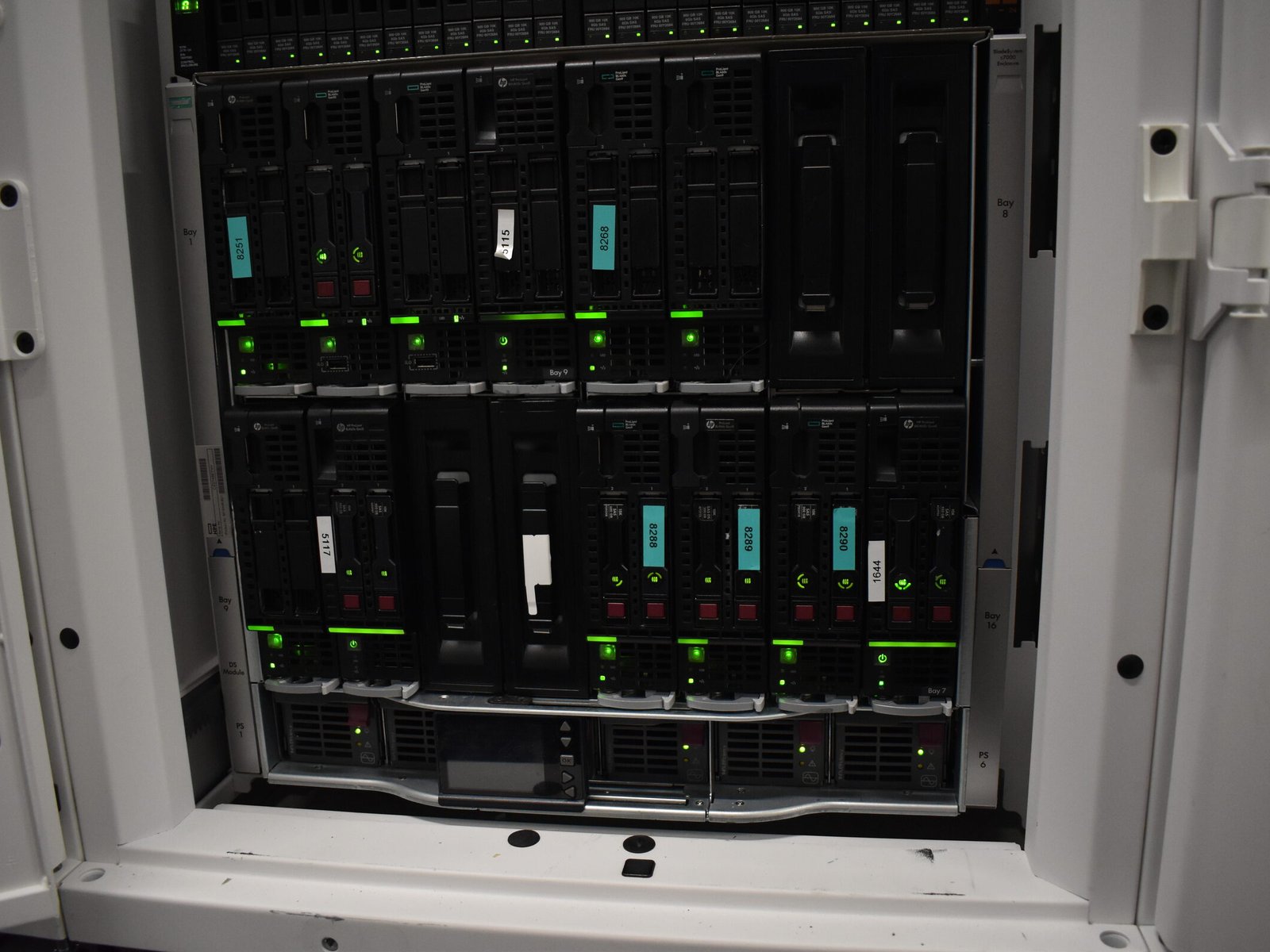 Server blades in the EuroVPS datacenter